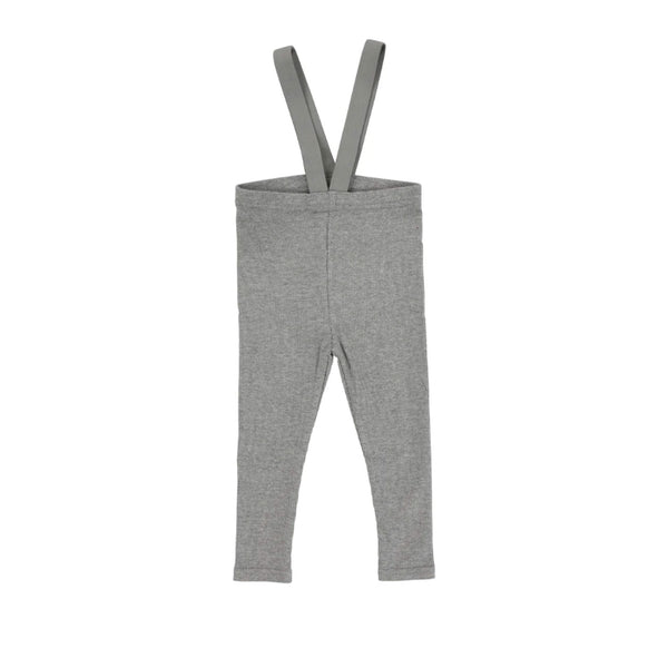 Lil Legs Suspender Leggings Light Grey