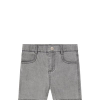 Bopop Grey Denim Shorts