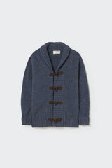 Little Cozmo Blue-Tweed Tricot Collor Baby Cardigan
