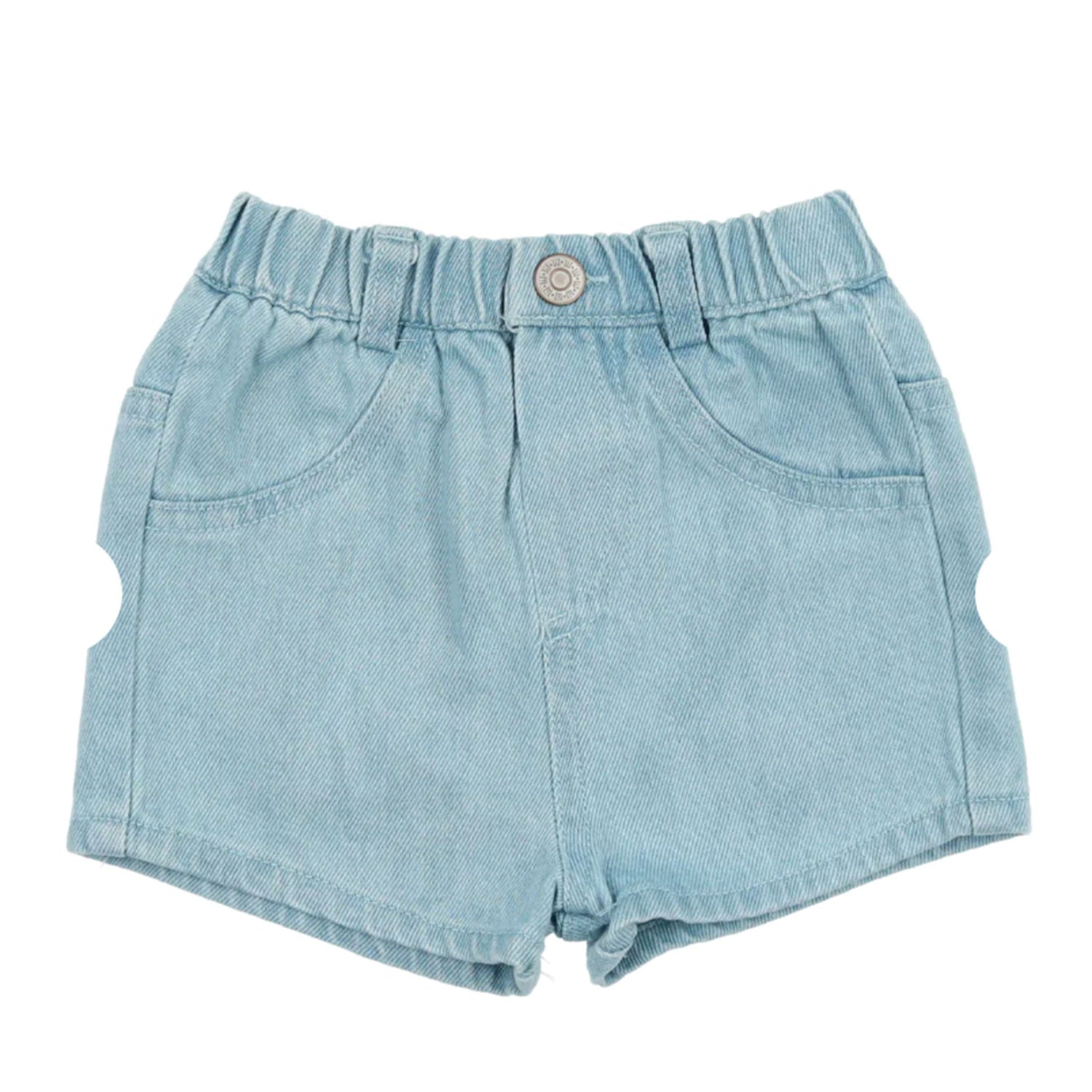 ANALOGIE BY LIL LEGS Light Wash DENIM SHORTS - Main Image