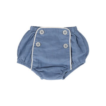 ANALOGIE BY LIL LEGS BRIGHT BLUE BUTTON BLOOMER