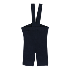 Analogie By Lil Legs Knit Short Suspender Leggings - Navy