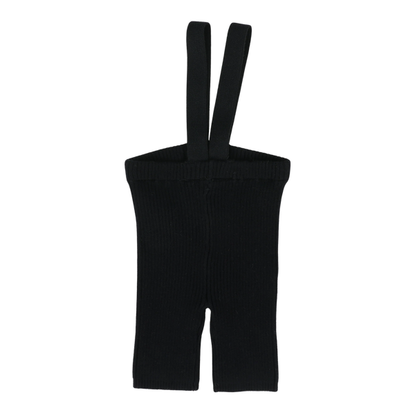 Analogie By Lil Legs Knit Short Suspender Leggings - Black