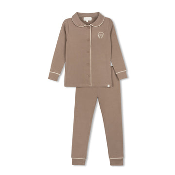 L'Amour Lou Mocha Grandpa Emblem Pajama