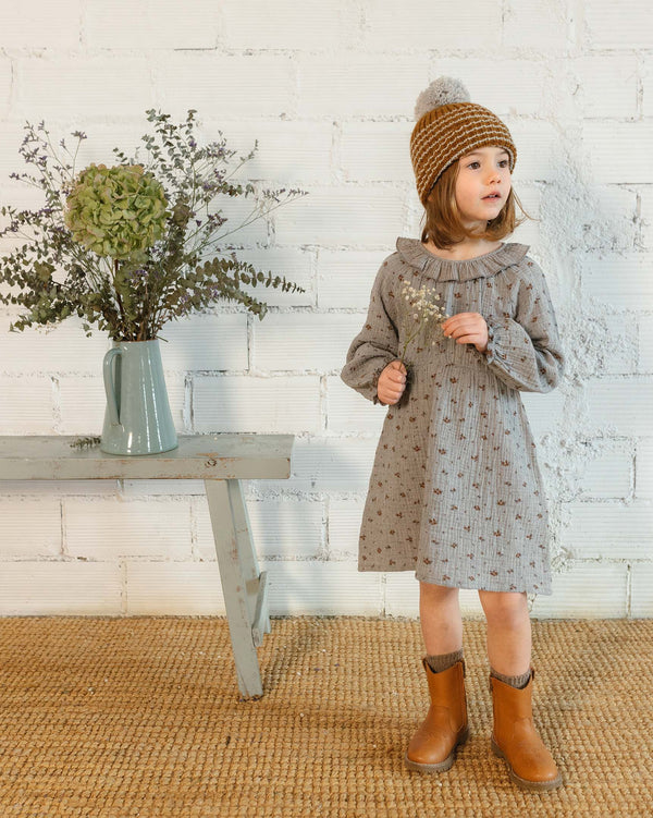 Buho Grey Romance Dress