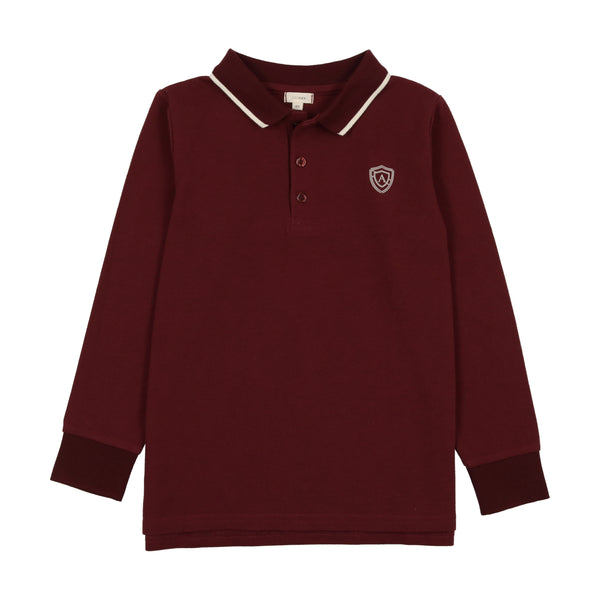 Lil Legs Logo Polo Burgundy