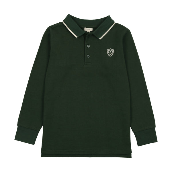 Lil Legs Logo Polo Green