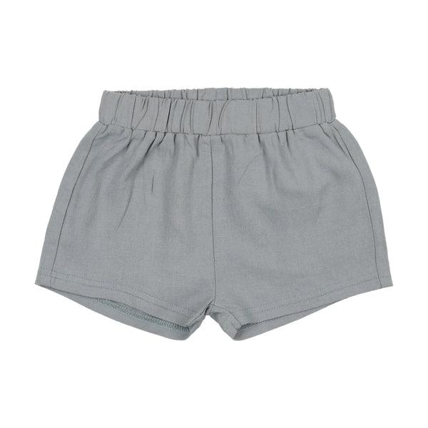 Analogie By Lil Legs Linen Pull On Shorts Light Blue