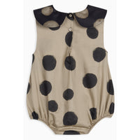 Wolf & Rita Polka Mocha Girl Jumpsuit Luna Woven