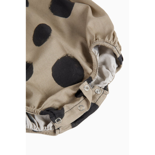 Wolf & Rita Polka Mocha Girl Jumpsuit Luna Woven