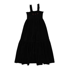 Lil Legs Velour Smocked Maxi Black