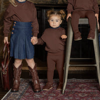 Limonana Denim Rust Girls Set