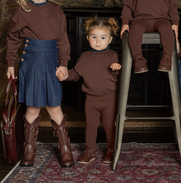 Limonana Denim Rust Girls Set