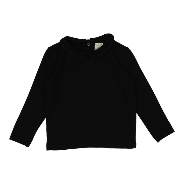 Lil Legs Collar Tee Black