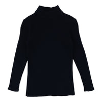 Lil Legs Knit Mockneck Bla