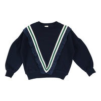 Lil Legs Girls Varsity Sweatshirt Navy