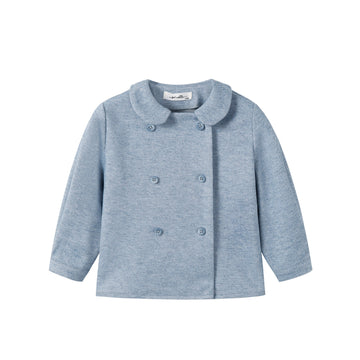 Nou Nelle Light Blue Double Breasted Shirt