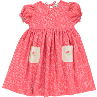 Bebe Organic Lili Dress 45385 Sleeves Cherry Dots