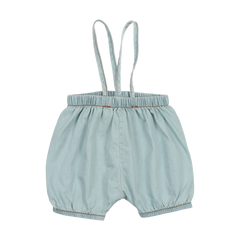 Analogie By Lil Legs DENIM SUSPENDER SHORTS - Chambray