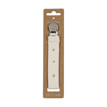 Lilette by Lil Legs Cream/Pink Accessory Bitsy Floral Pacifier Clip