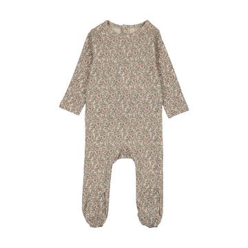 Lilette by Lil Legs Pink Cotton Sweet Liberty Print Footie