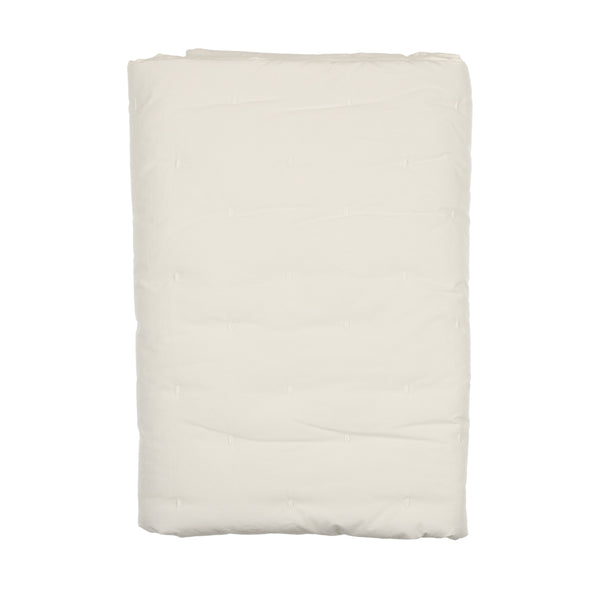 Mema Knits Winter White Embroidered Blanket