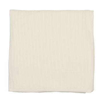 Mema Knits Winter White Pointelle Blanket