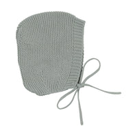 Mema Knits Powder Blue Pearl Knit Bonnet