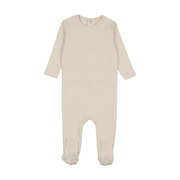 Mema Knits Ivory Pointelle Base Footie For Knits (M452)