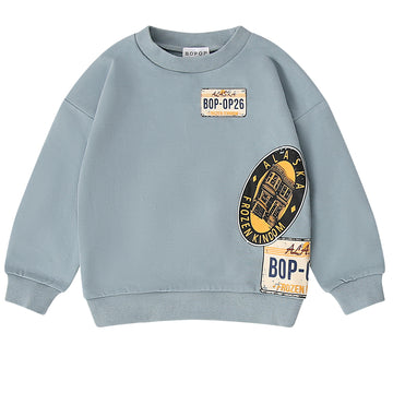 Bopop Light Blue Unisex License Sweatshirt (License Collection) M902