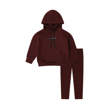 Bopop Burgundy Pocket Detail Baby Set (Burgundy Collection) M909