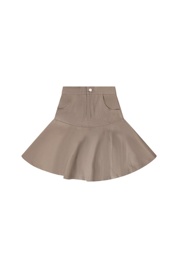 Bopop Taupe Herringbone Skirt (Herringbone Collection) M912