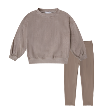 Bopop Taupe Herringbone Baby Set (Herringbone Collection) M914