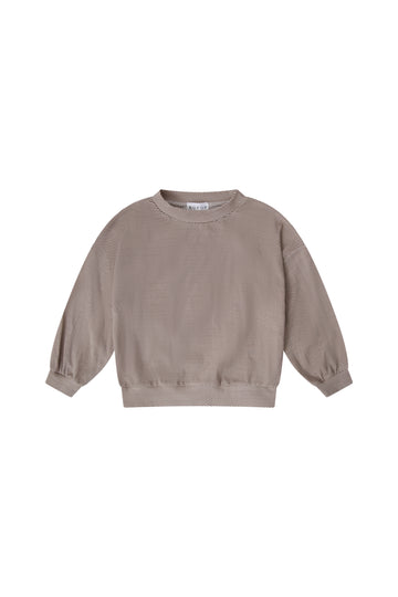 Bopop Taupe Herringbone Sweatshirt (Herringbone Collection) M915