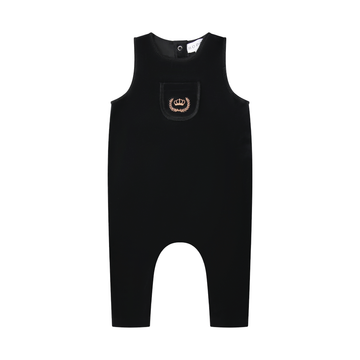 Bopop Gold Embroidered Crown Baby Overalls (Maxi Collection) M940