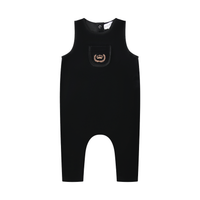 Bopop Gold Embroidered Crown Baby Overalls (Maxi Collection) M940