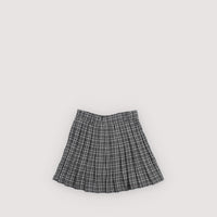 The New Society Galactic Grey Check Martina Special Skirt KNEE LENGTH