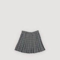The New Society Galactic Grey Check Martina Special Skirt KNEE LENGTH