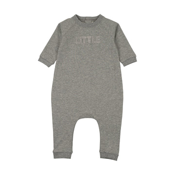 Mema Knits - Sherpa Wordart Jumpsuit - Grey
