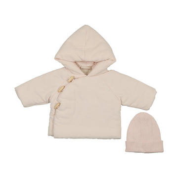 Mema Knits - Corduroy Jacket + Knitted Beanie - Baby Blush