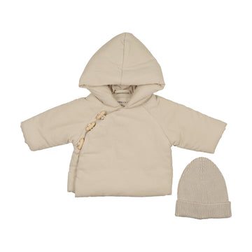 Mema Knits - Corduroy Jacket + Knitted Beanie - Stone