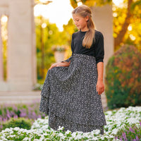 Velvette Label Floral Maxi Skirt
