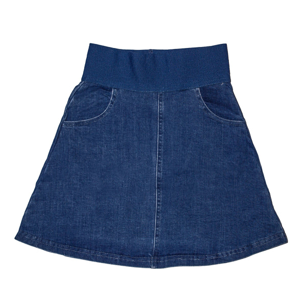 Bopop Denim Blue  Skirt