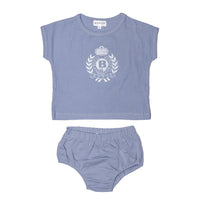 Bopop Blue Emblem Baby Girl Set