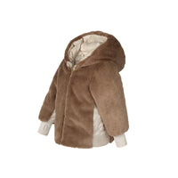 Manteau Jr. Taupe Baby Reversible Coat