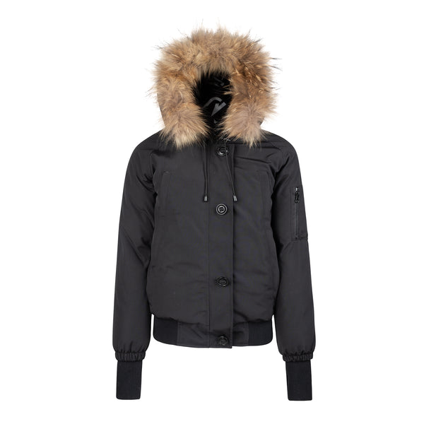 Manteau Jr. Black Teens Bomber Coat