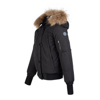 Manteau Jr. Black Teens Bomber Coat