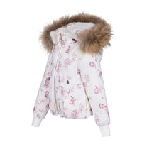 Manteau Jr. Raspberry Baby Bunny Printed Coat