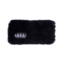 Manteau Jr. Black Rabbit Fur Hand Band