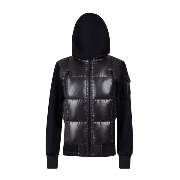 Manteau Jr. Shiny Black  Teen Puer Knit Jacket